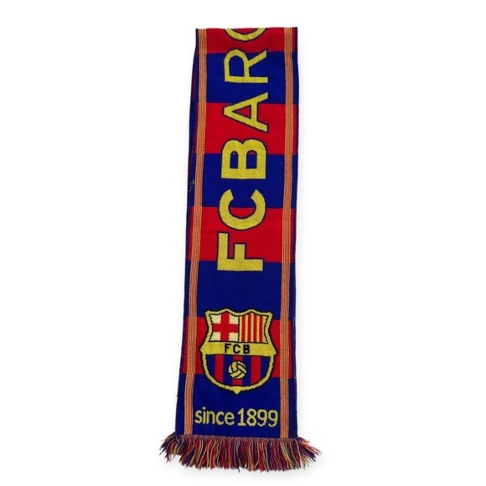 FC Barcelona Scarf Red Blue Excellent OS Unisex